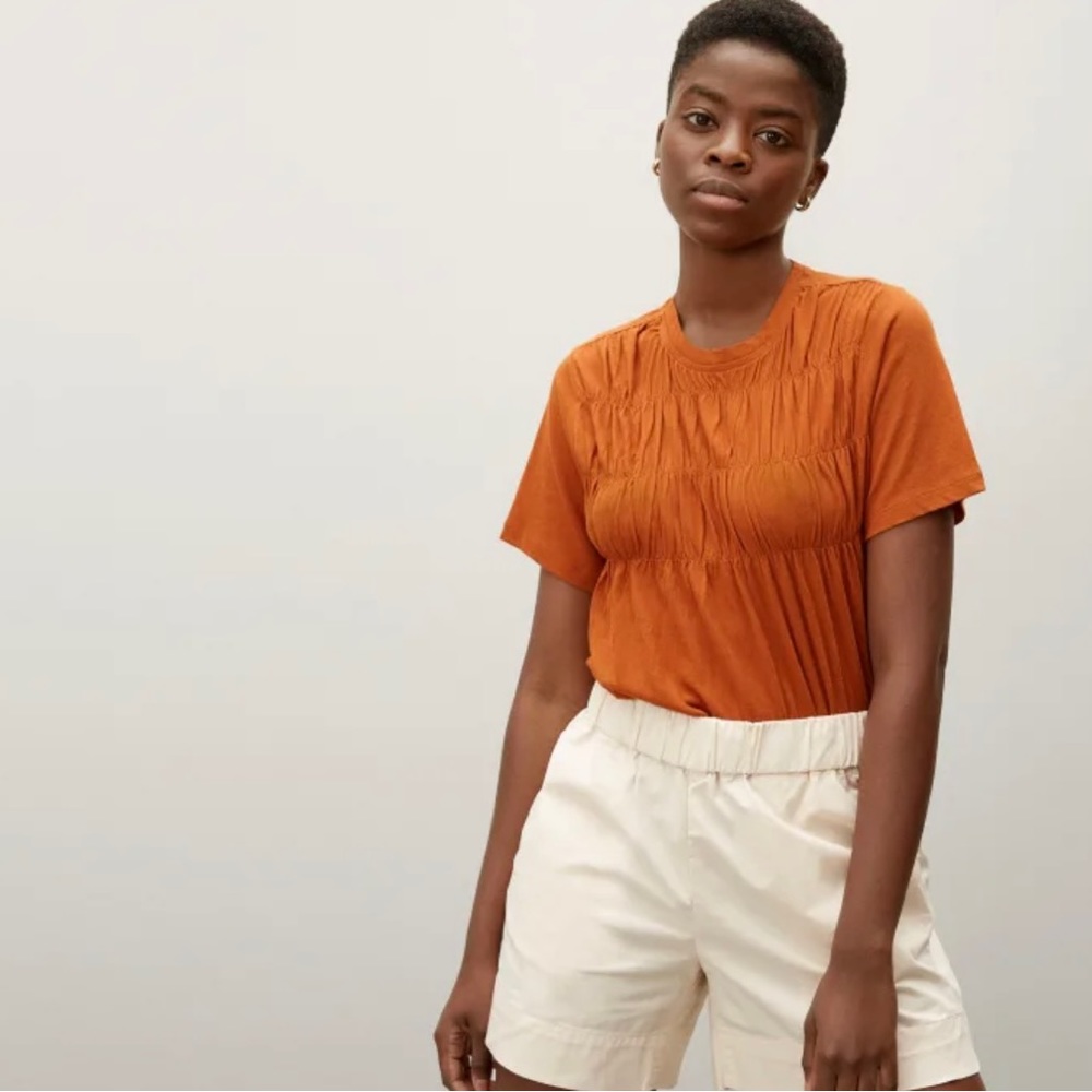 NWT Everlane The Smock Tee — Brown
